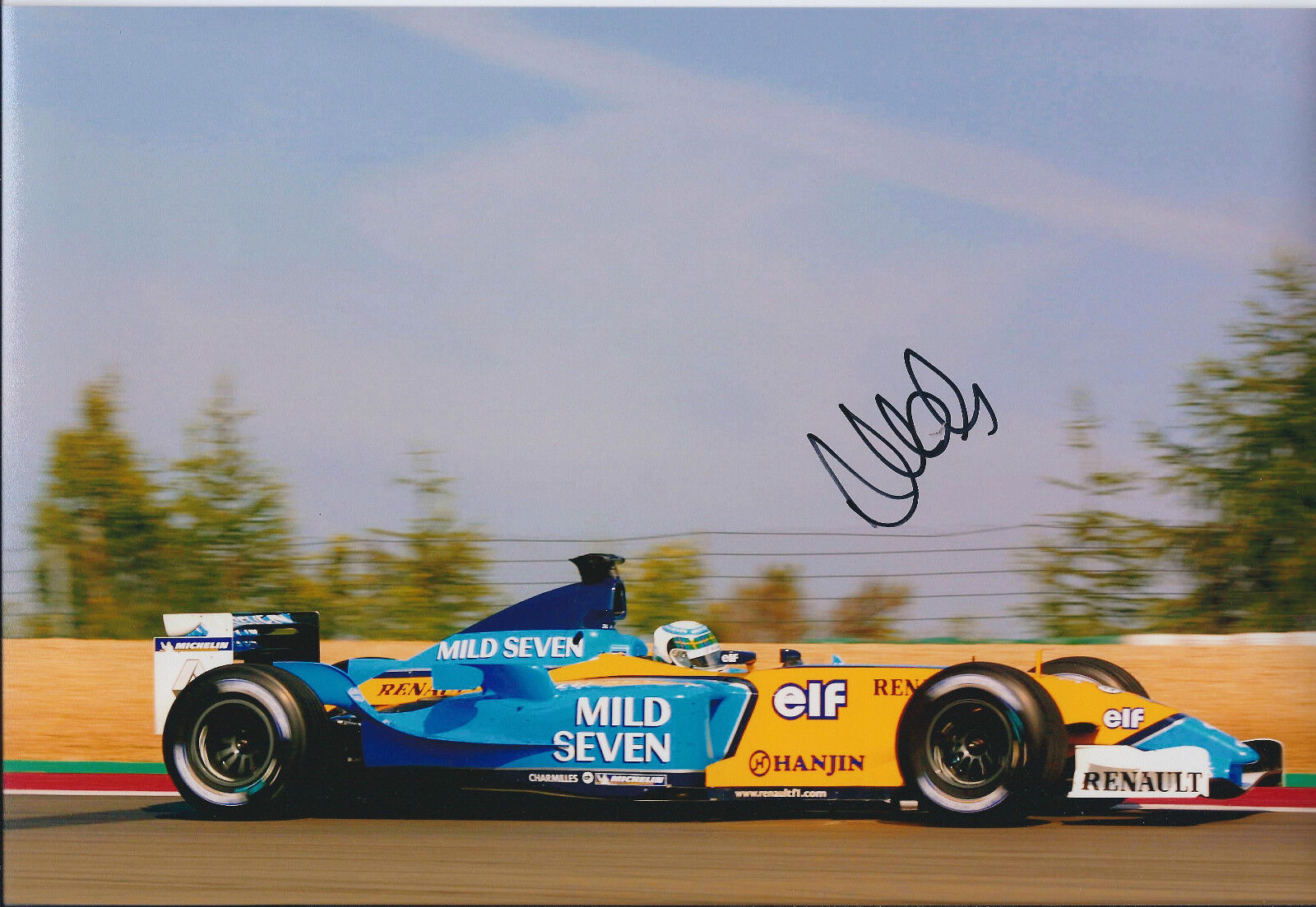 Allan McNISH SIGNED F1 Renault Formula 1 12x8 Photo Poster painting AFTAL COA Autograph