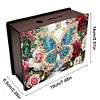 Diamond Painting Wooden Butterfly Money Saving Box Desktop Coin Bank for Adults