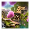 Diamond Painting-DIY Full Round Drill Waterwheel Landscape(40x40cm)