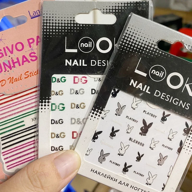 3D Nail Art Stickers Neon Curve Stripe Lines Tips Decals Self Adhesive Striping Transfer Tape Nail Foil DIY Manicure Accessories-Nail Inspo