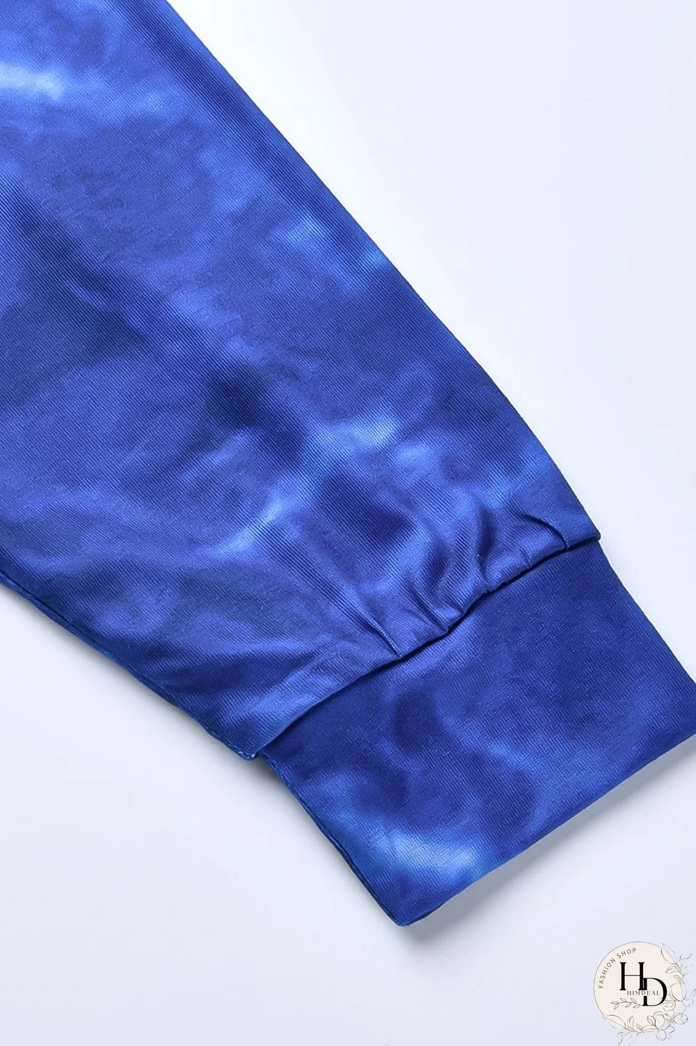 Blue Fashion Sexy Plus Size Gradual Change Print Basic Turndown Collar Printed Dress