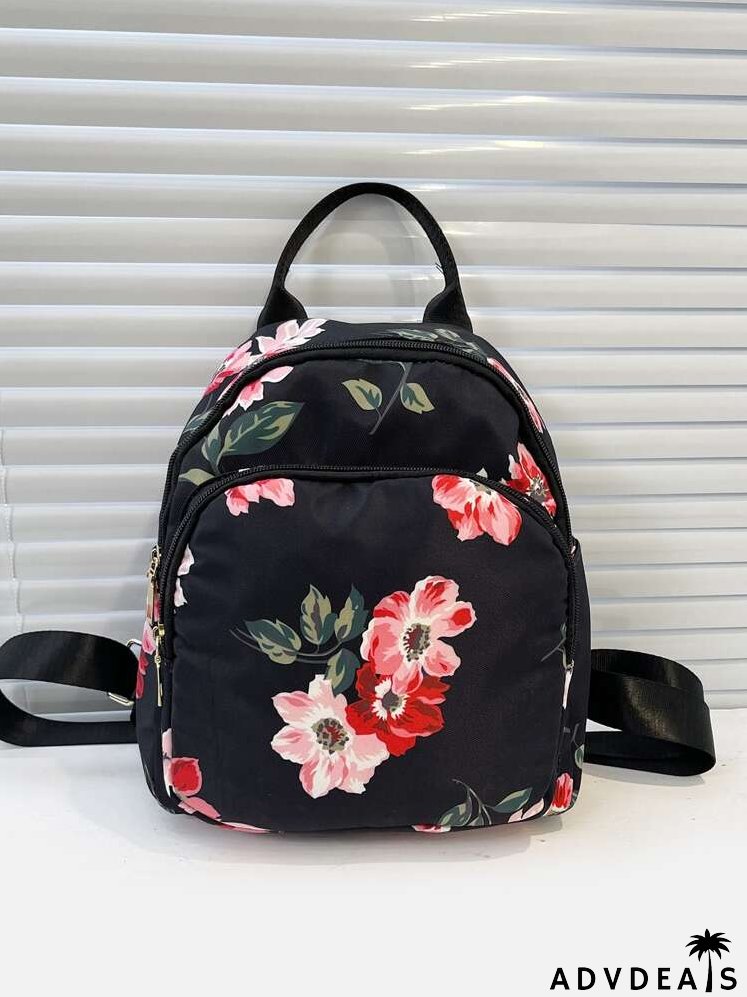 Floral Print Classic Backpack