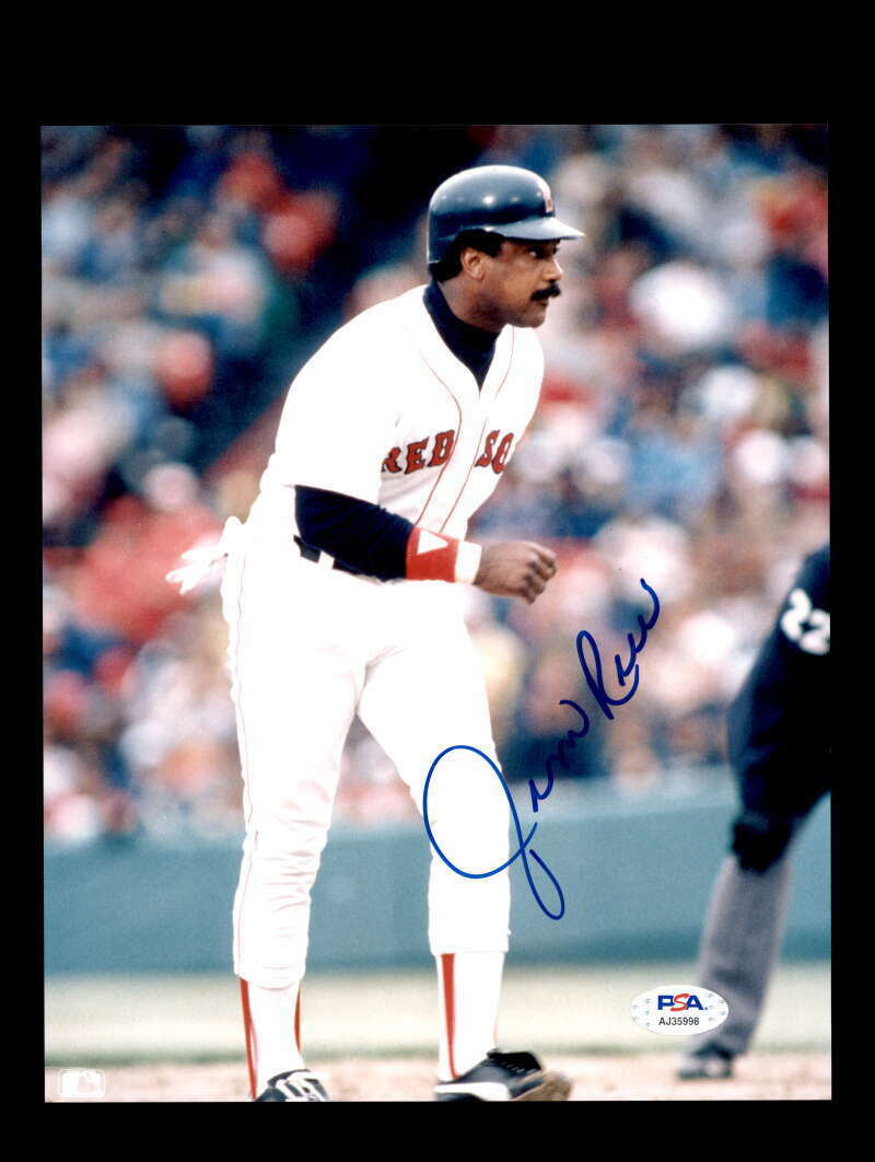 Jim Rice PSA DNA Cert Signed 8x10 Photo Poster painting Red Sox Autograph