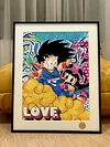 Little Son Goku & Little Chi-Chi Valentine's Day Special Decoration Painting - Dragon Ball - Xingkong Studio