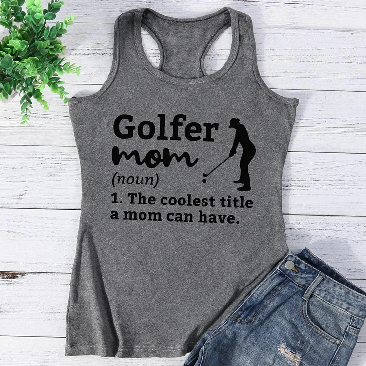 Golf Golfing mom funny art Vest Top-Annaletters