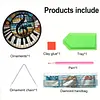 (Upgrade Size)DIY Double Sided Effect Diamond Painting Hanging Pendant Kit (Music)