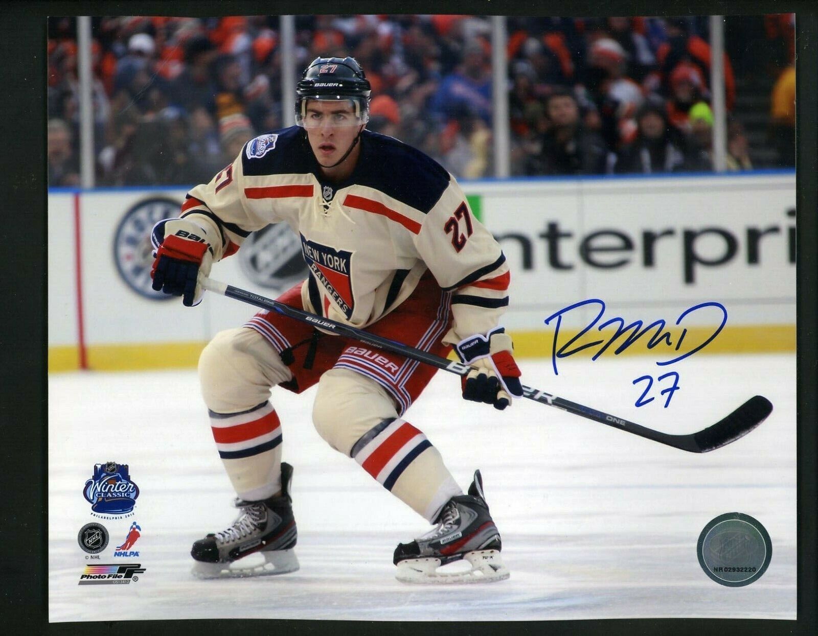 Ryan McDonagh Signed Autographed 8 x 10 Photo Poster painting New York Rangers