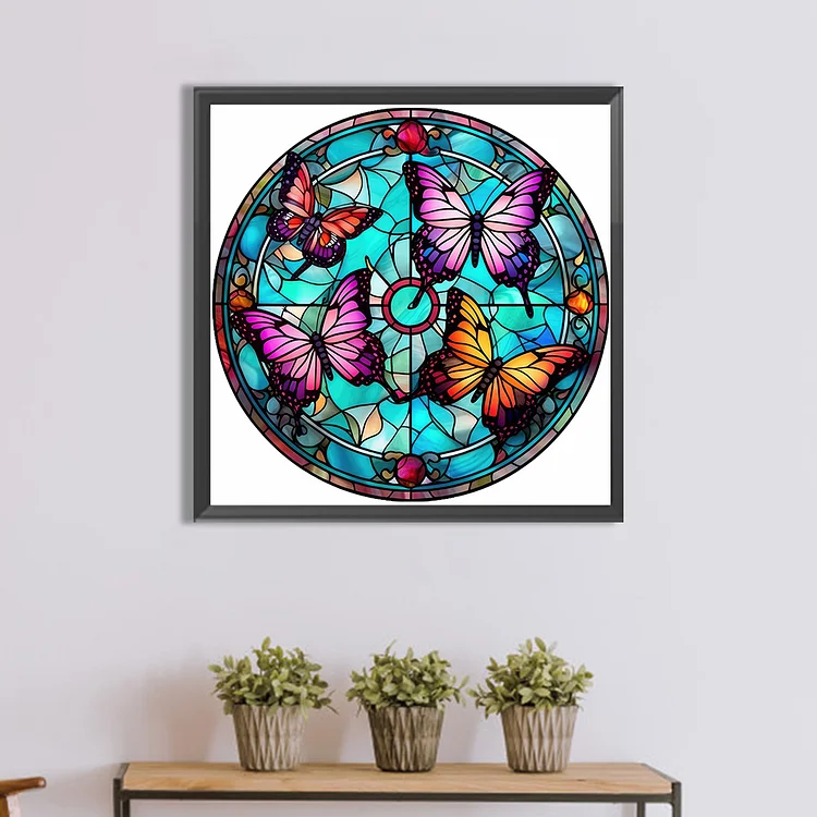 4PCS Diamond Painting - Full Round - Stained Glass(30*40cm)