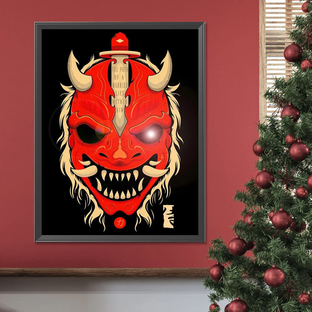 Full Round Diamond Painting 30*40cm - Ghost Face