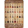 Never Underestimate An Old Man With A Guitar - Vintage Metal Signs - 20*30cm/30*40cm - Music&Warning