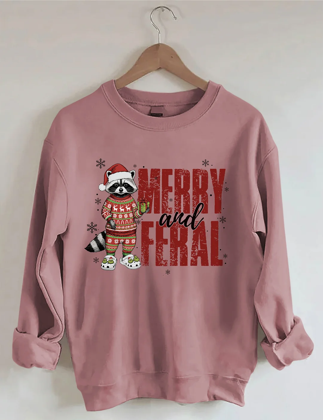 Merry And Feral Christmas Sweatshirt
