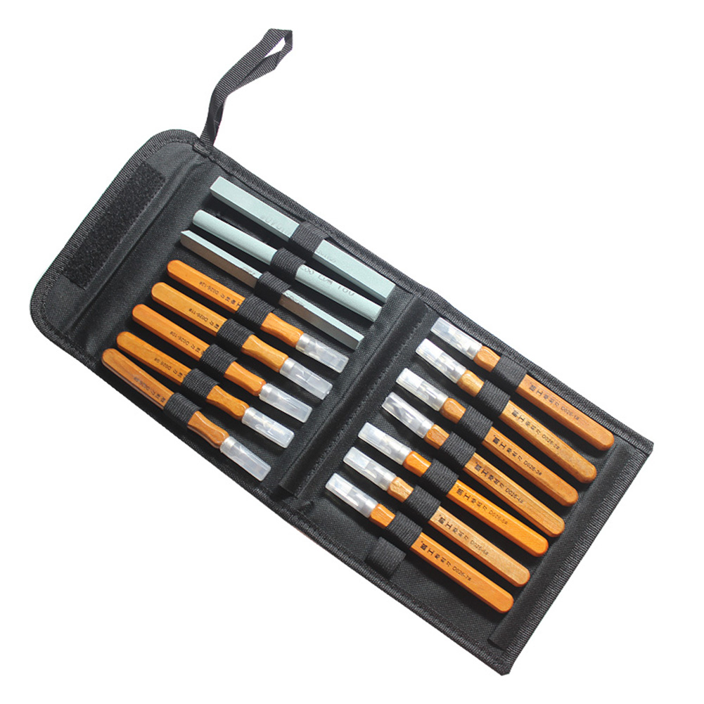 

15pcs Wood Carving Knife Manual Sharpener Rubber Stamp Seal Cutting Knives, 501 Original
