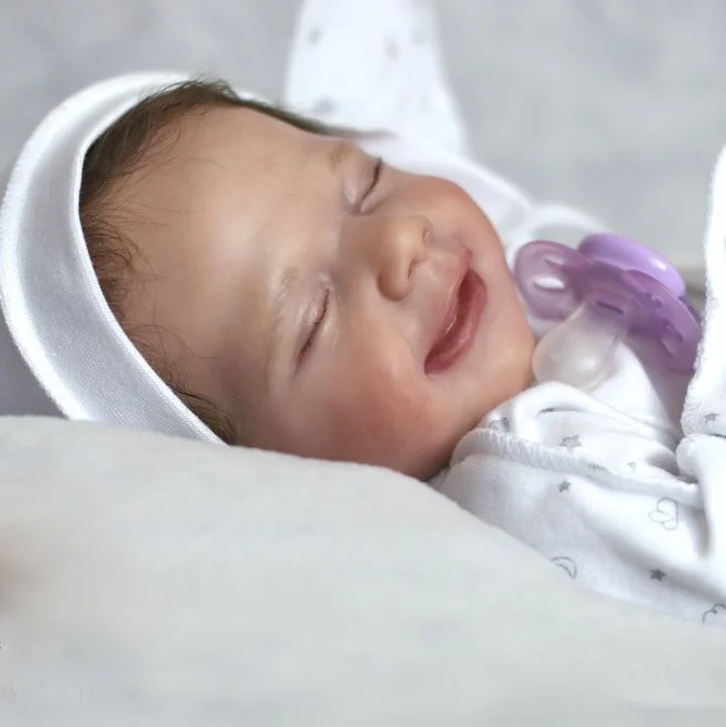  20" Super lovely Looking Lifelike Eyes Closed Reborn Newborn Baby Girl Larke With Heartbeat💖 & Sound🔊 - Reborndollsshop®-Reborndollsshop®