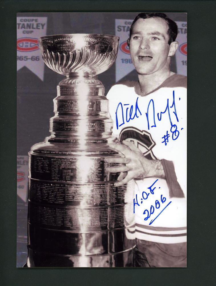 Dick Duff Signed Autographed 4 x 6 Photo Poster painting Montreal Canadiens