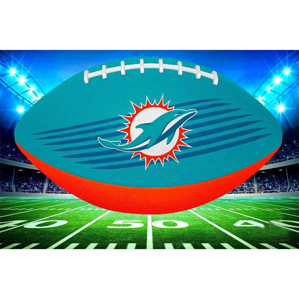 

NFL Football Miami Dolphins - Round Drill Diamond Painting - 40*30CM, 501 Original