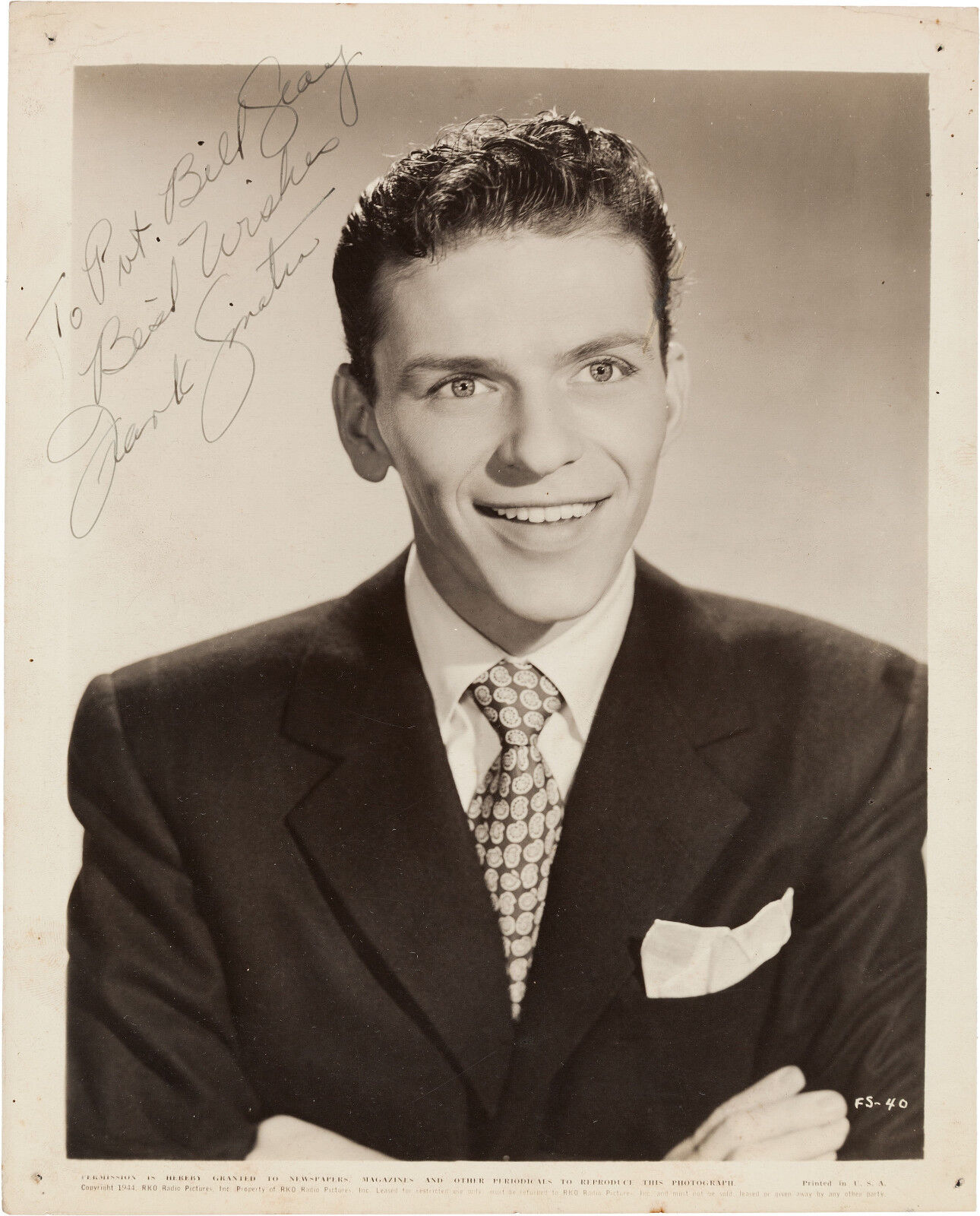 FRANK SINATRA - Signed Photo Poster paintinggraph - Singer & Film Star Actor & Vocalist preprint