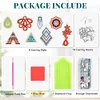 8 Pairs Double Sided Diamond Painting DIY Earring Making Kit for Women Girls