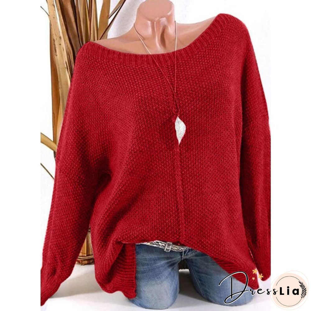 Soft Open Shoulder Sweater