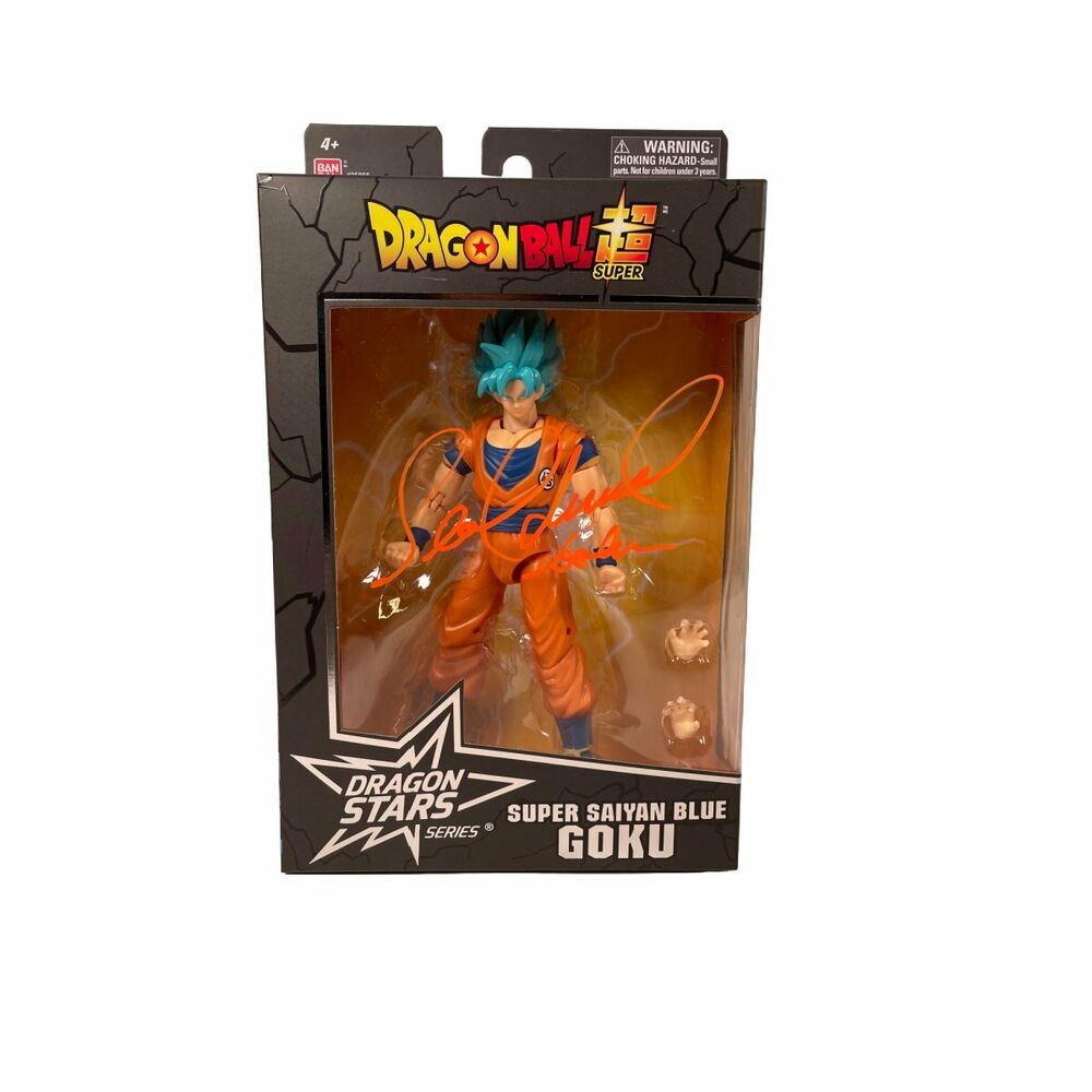 Sean Schemmel Autographed Dragon Ball Z Super Saiyan Blue Goku Figure