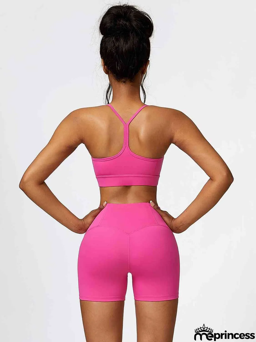 Sport Bra and Wide Waistband Shorts Set