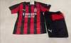 Joyfball 2025/2026 Kids Size AC Milan Home Soccer Jersey 