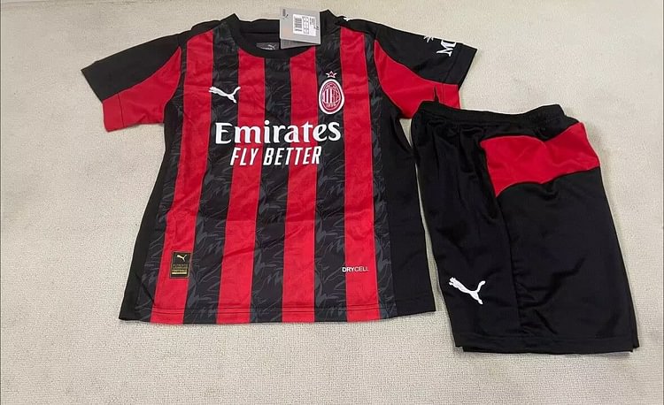 2025-26 AC Milan Home Jersey - Children's Version