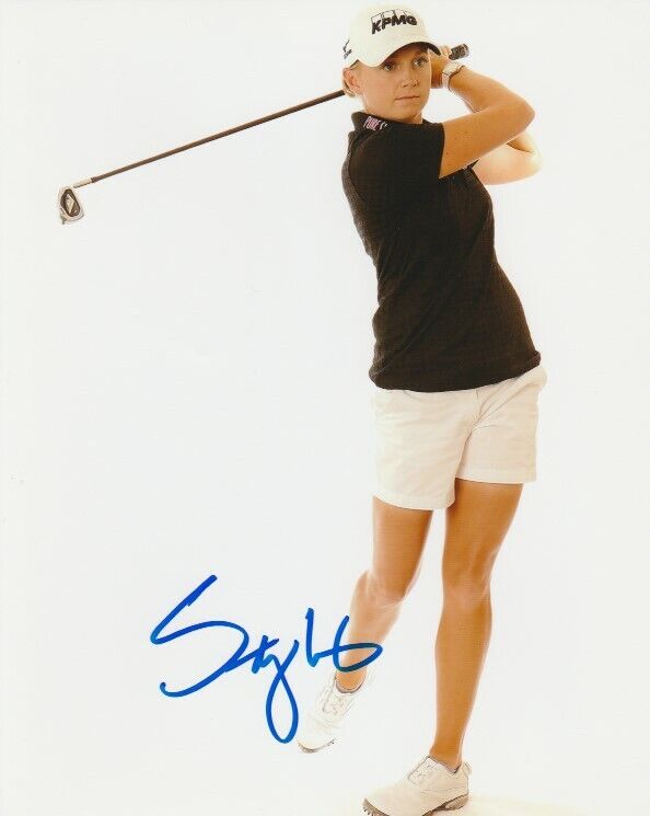 STACY LEWIS SIGNED LPGA GOLF 8x10 Photo Poster painting #1 Autograph PROOF