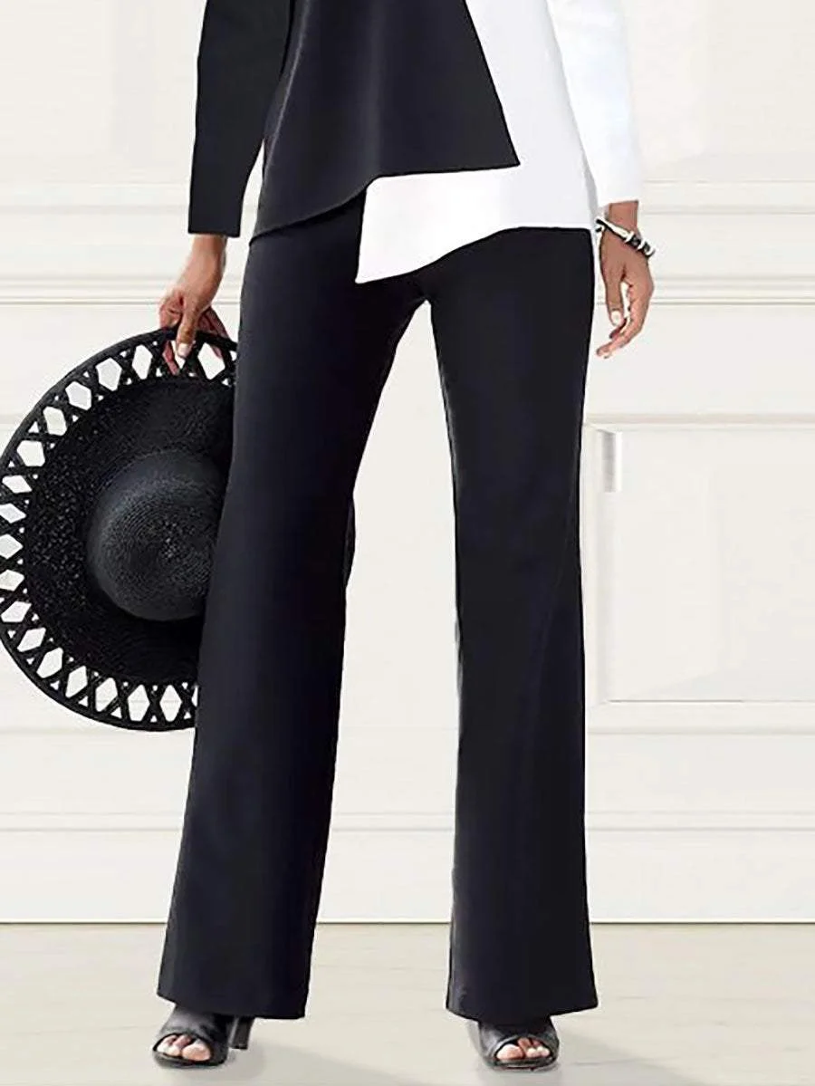 Casual Elegant Long Sleeve Color Matching Set