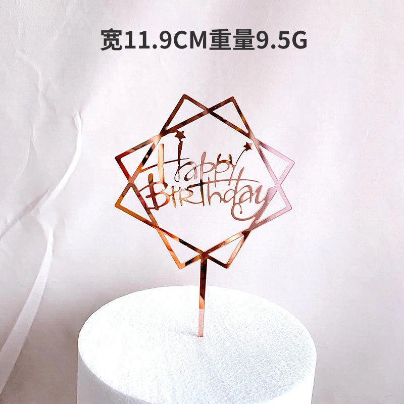 Letter Arylic Party Cake Decorating Supplies