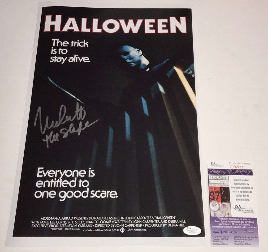 NICK CASTLE Signed HALLOWEEN 11X17 Photo Poster painting In Person Autograph THE SHAPE JSA COA