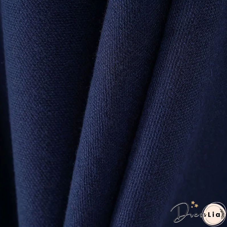 Solid Color Tassel Cardigan Poncho Simple Imitation Cashmere Open Front Large Shawl Women's Autumn Winter Outside Warm Coldproof Shawl Cape