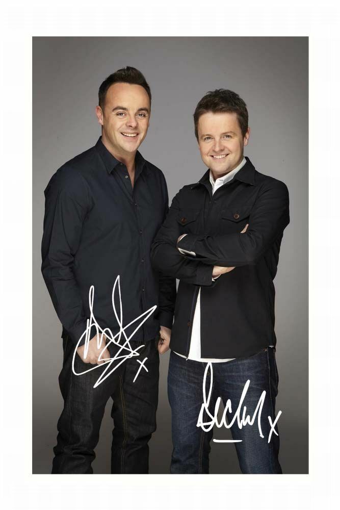 ANT AND DEC AUTOGRAPH SIGNED Photo Poster painting POSTER PRINT