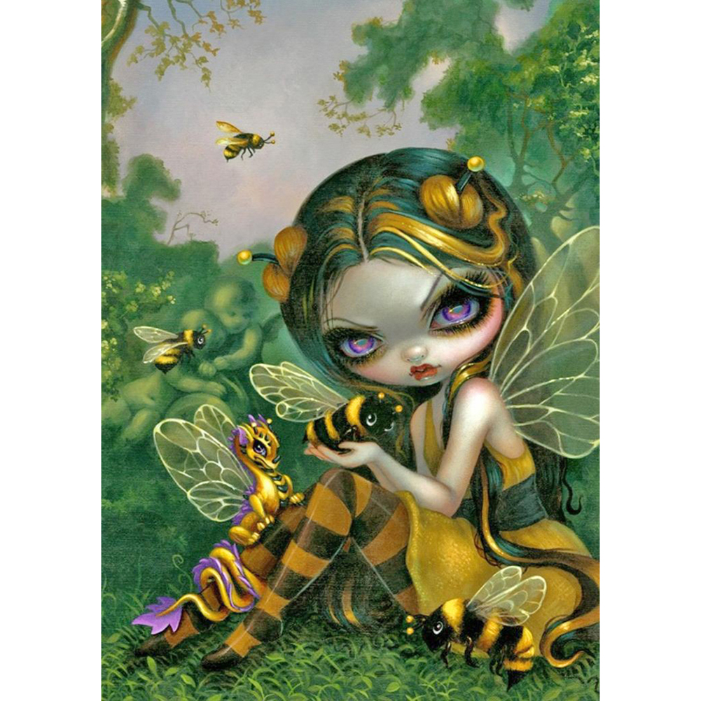 

Big Eyes Doll - Round Drill Diamond Painting - 30*40CM, 501 Original