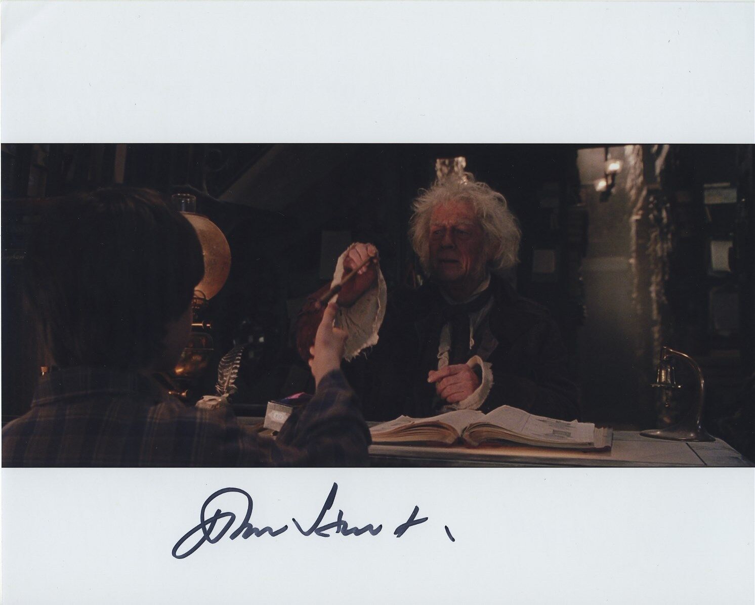 JOHN HURT SIGNED AUTOGRAPHED COLOR HARRY POTTER Photo Poster painting WOW!!!