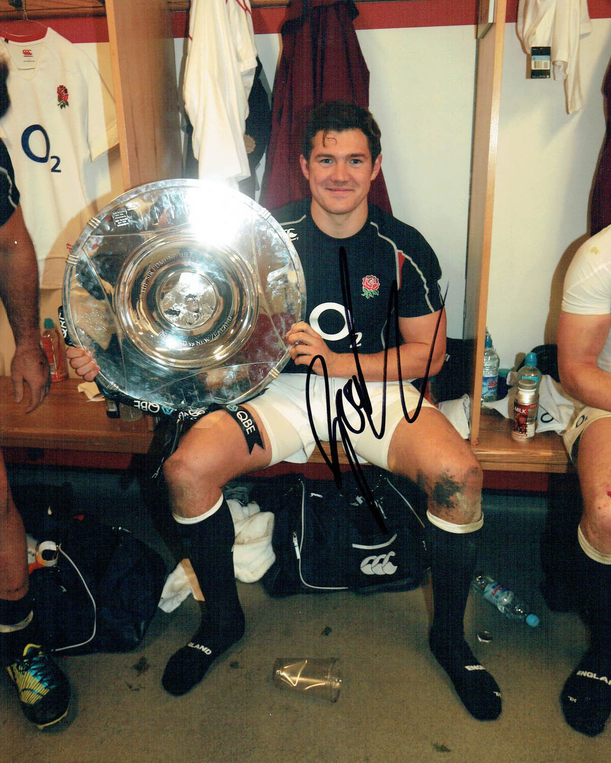 Alex GOODE Signed Autograph 10x8 Photo Poster painting AFTAL COA RUGBY Trophy