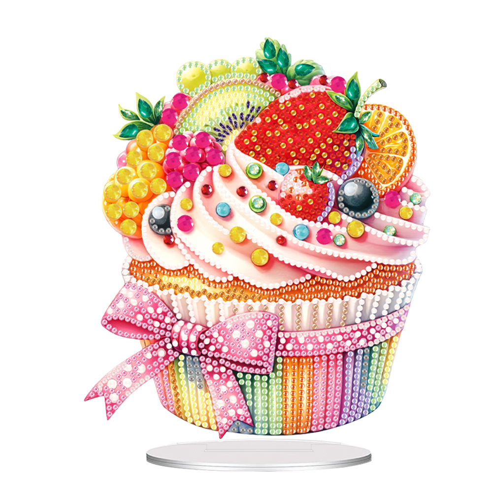 Acrylic Fruit Candy Cake Table Top Diamond Painting Ornament Kits for Home Decor