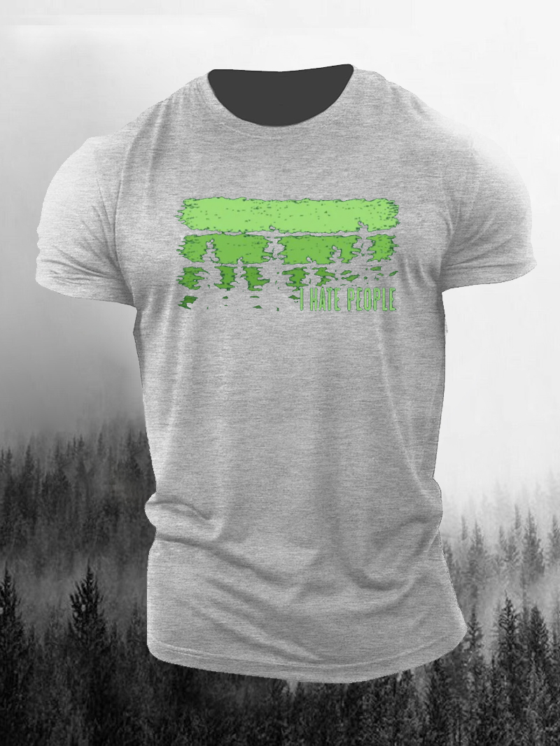 I Hate People Printed Men's T-Shirt