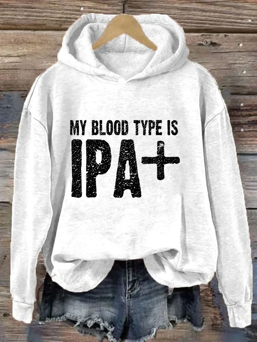 My Blood Type Is IPA Hoodie
