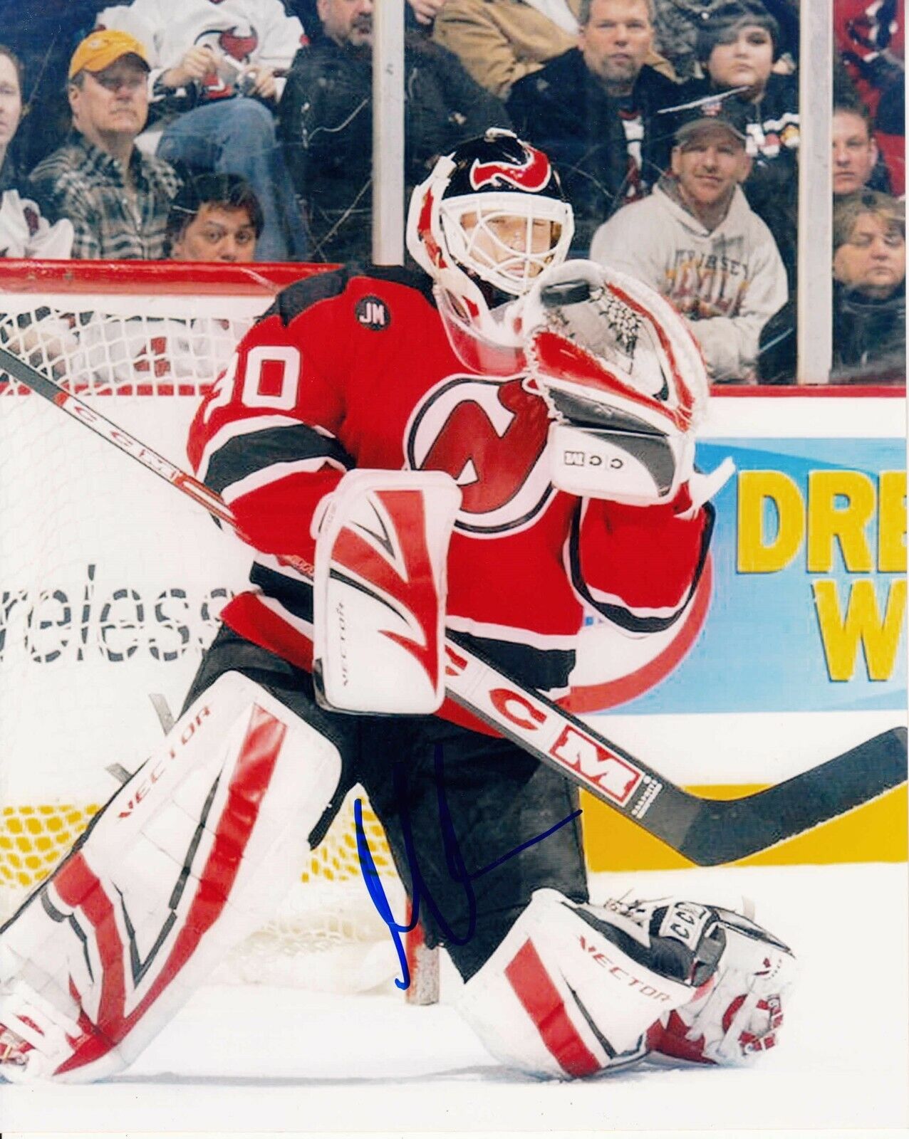 Martin Brodeur #1 8x10 Signed Photo Poster painting w/ COA New Jersey Devils 031019