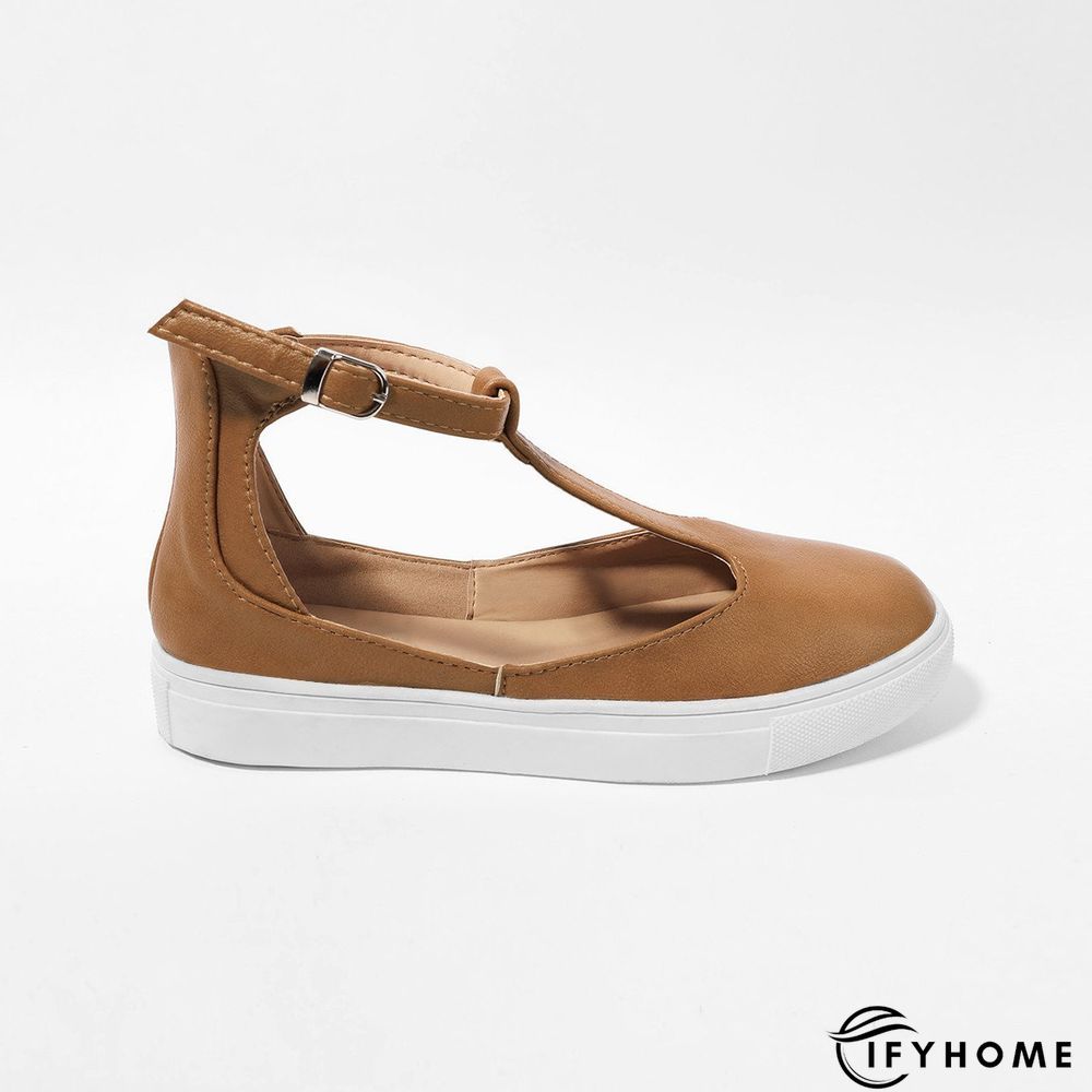 Summer Sandals Round Toe Shoes with Adjustable Buckle | IFYHOME