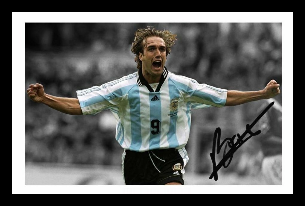 Gabriel Batistuta - Argentina Autograph Signed & Framed Photo Poster painting