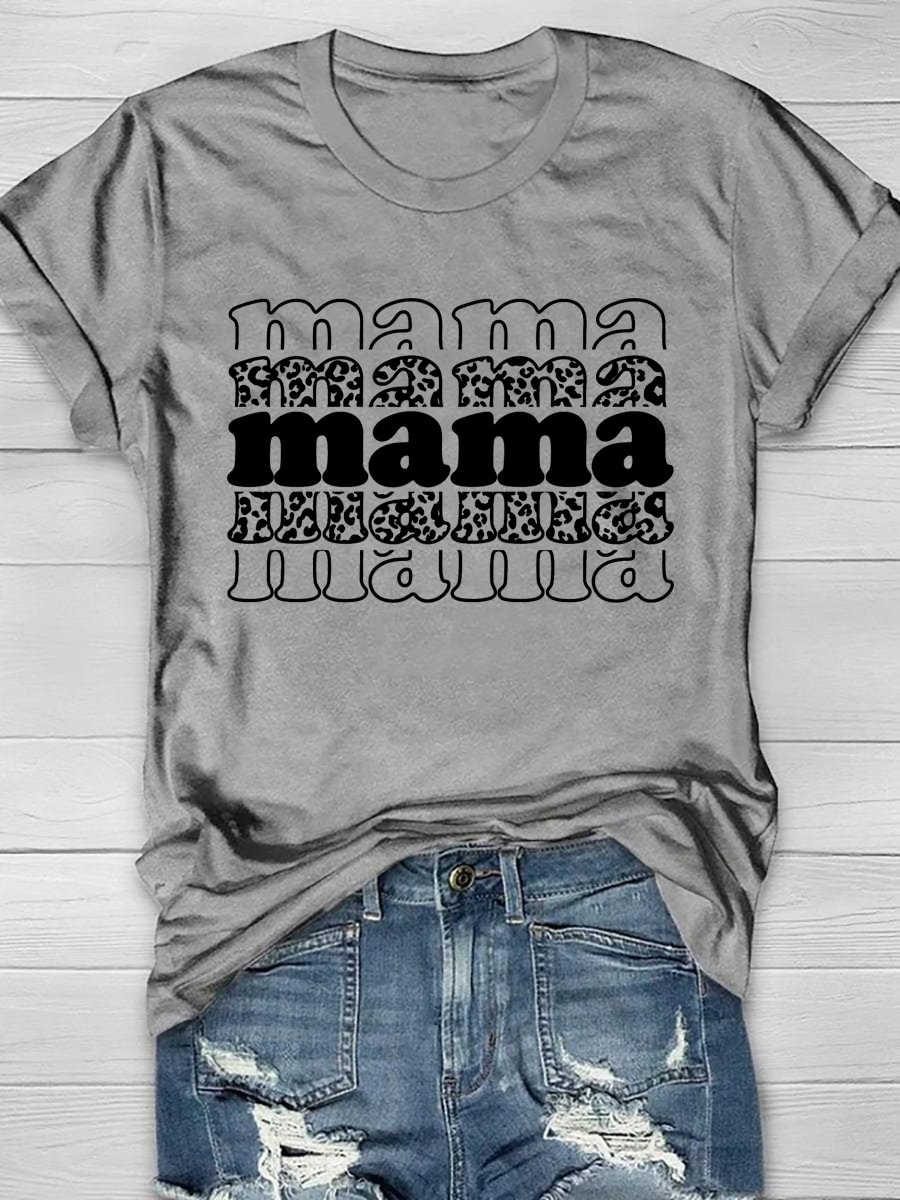 Mama Print Short Sleeve T-shirt