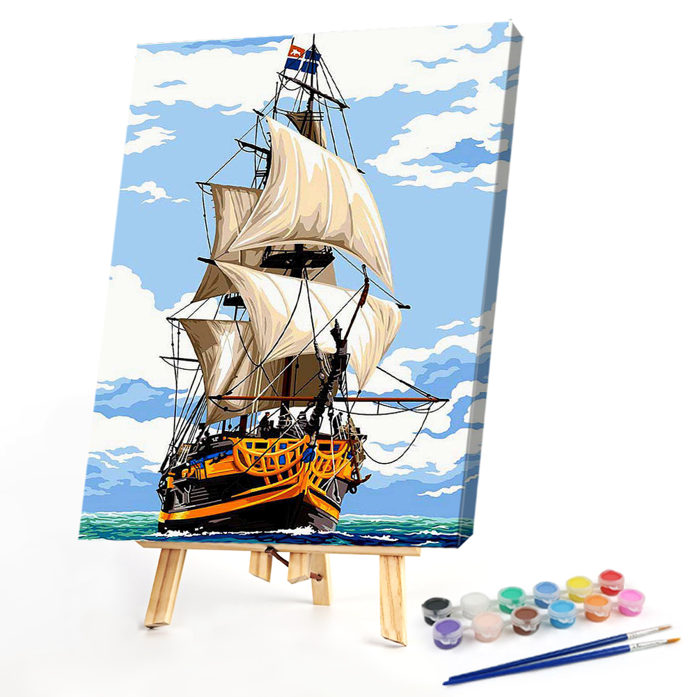 

40*50CM - Paint By Numbers - Sailing, 501 Original