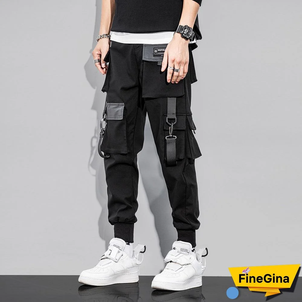 Techwear Streetwear Strapped Jogger