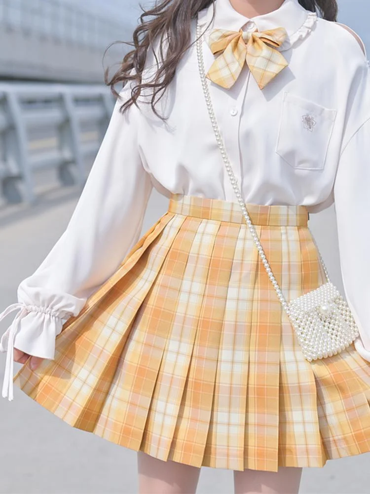 Cute Kawaii Hana Plaid Skirt SP17969