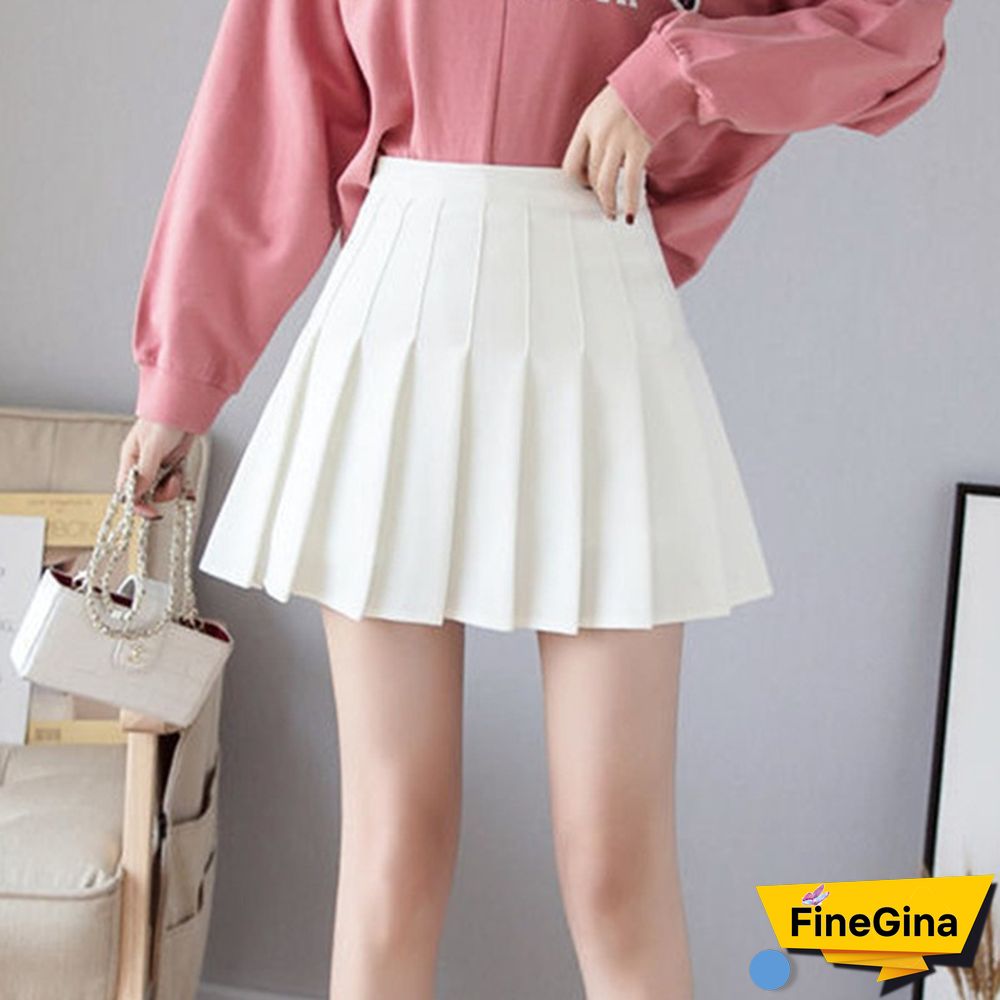 Women High Waist Sexy Mini Skirt School Short Pleated Kawaii Japanese Pink Skirt Female Spring Summer Korean Skirt Shorts