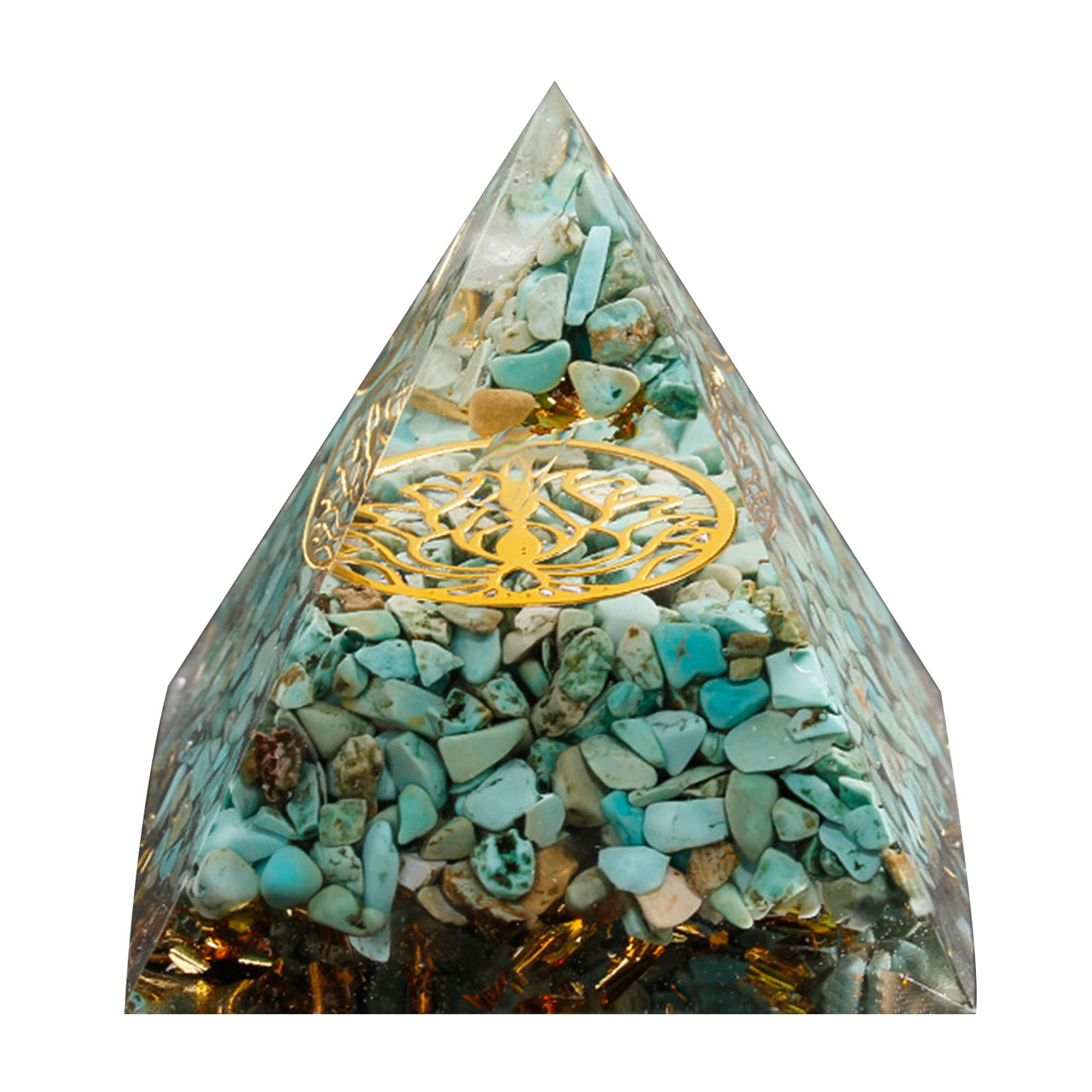 

6cm Natural Orgonite Pyramid Chakra, 501 Original
