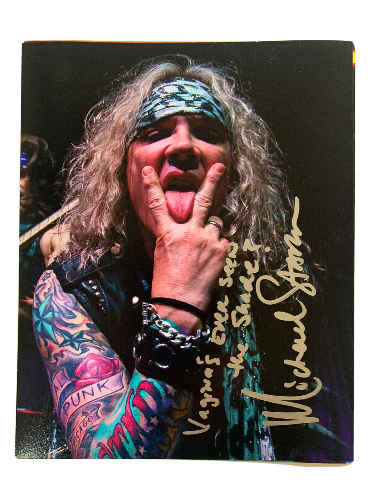 Steel Panther Michael Starr Autographed Signed Auto. 8x10 Photo Poster painting PSA Guaranteed 5