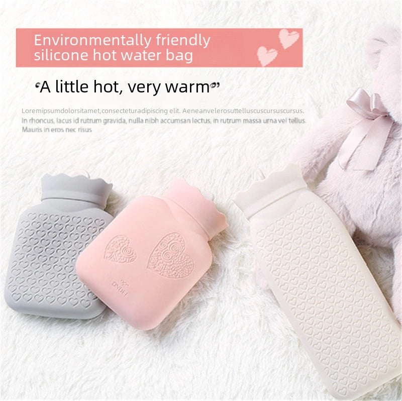 Judy Silicone Hot Water Bag Water Filling Microwave Heating Student Explosion-proof Warm Baby Water Filling Warm Water Bag