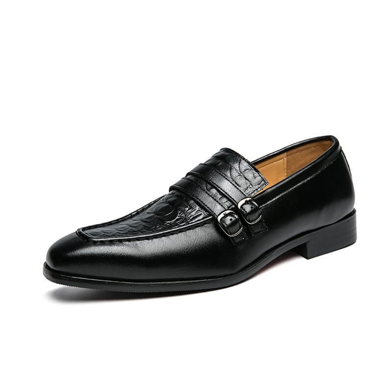 Letclo™Men's Embossed Leather Loafers letclo Letclo
